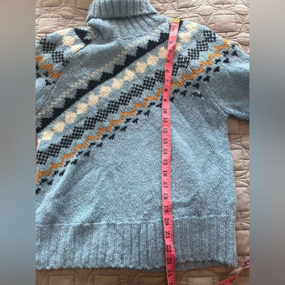 Derek Lam 10 Crosby Diagonal Fair Isle Turtleneck - Picture 11 of 16